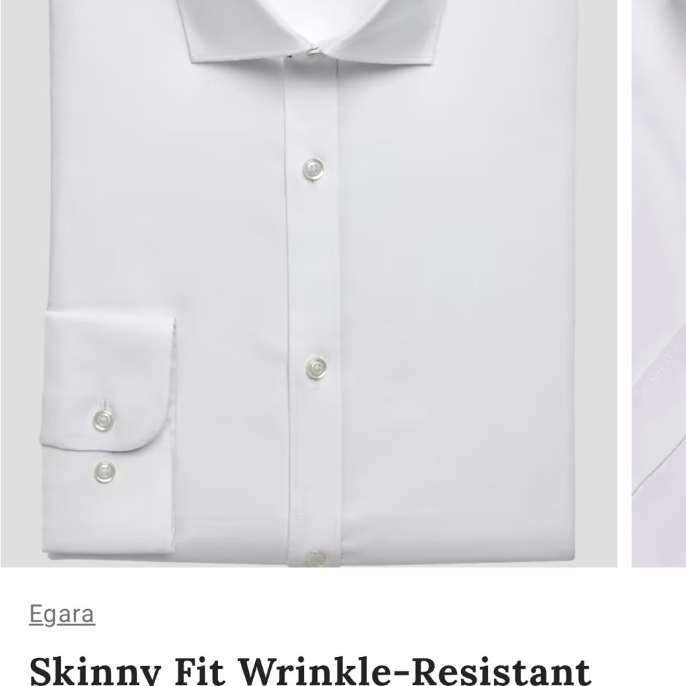 MENS Egara Classic White Dress Shirt